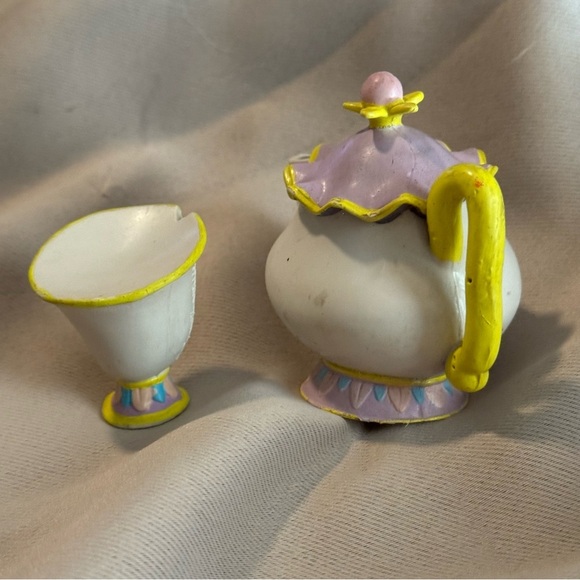 VTG Disney Just Toys The Beauty & The Beast Bendable Figures lot 5 1990s Heavy - Picture 11 of 12
